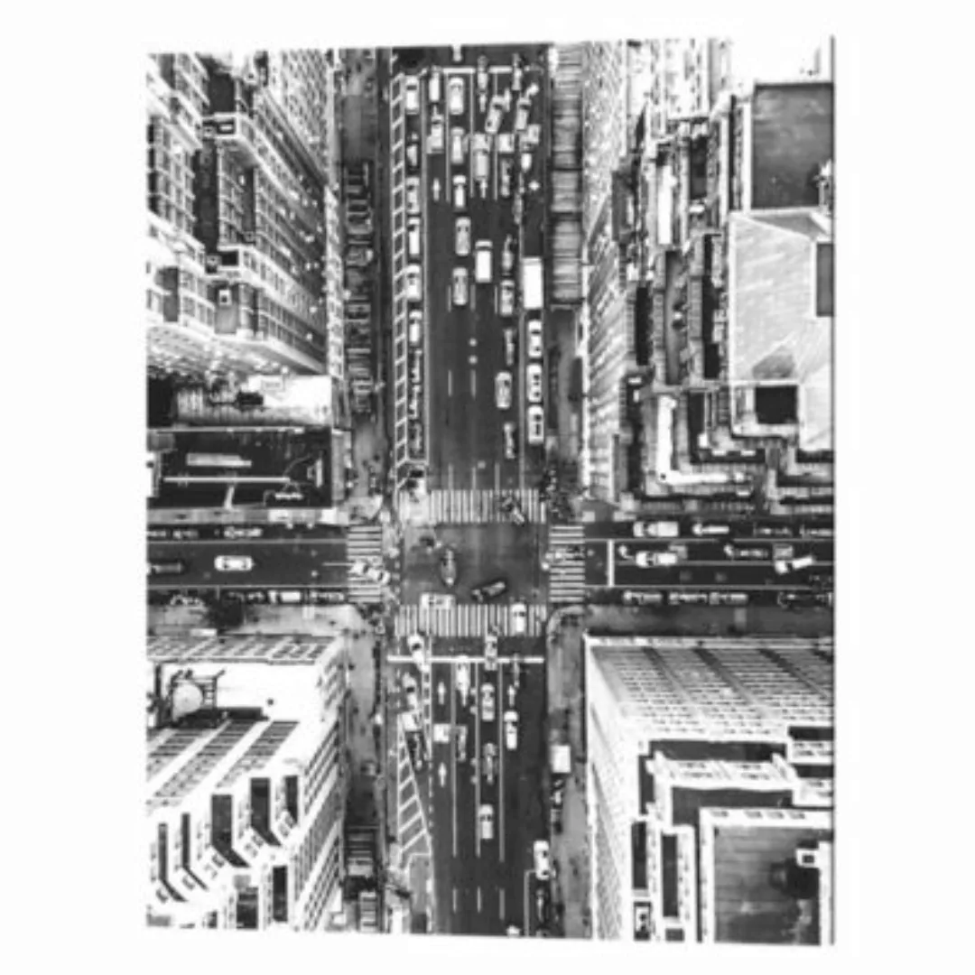 Any Image Wandbild New York, Vogelperspektive grau Gr. 60 x 80 günstig online kaufen