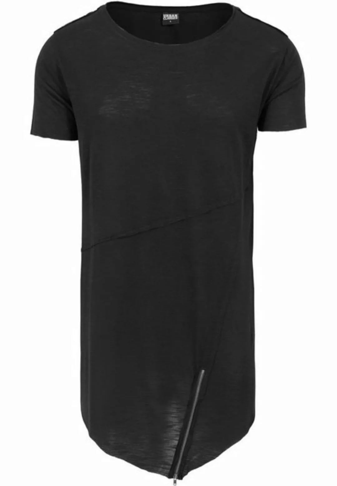 URBAN CLASSICS T-Shirt Urban Classics Herren Long Open Edge Front Zip Tee ( günstig online kaufen