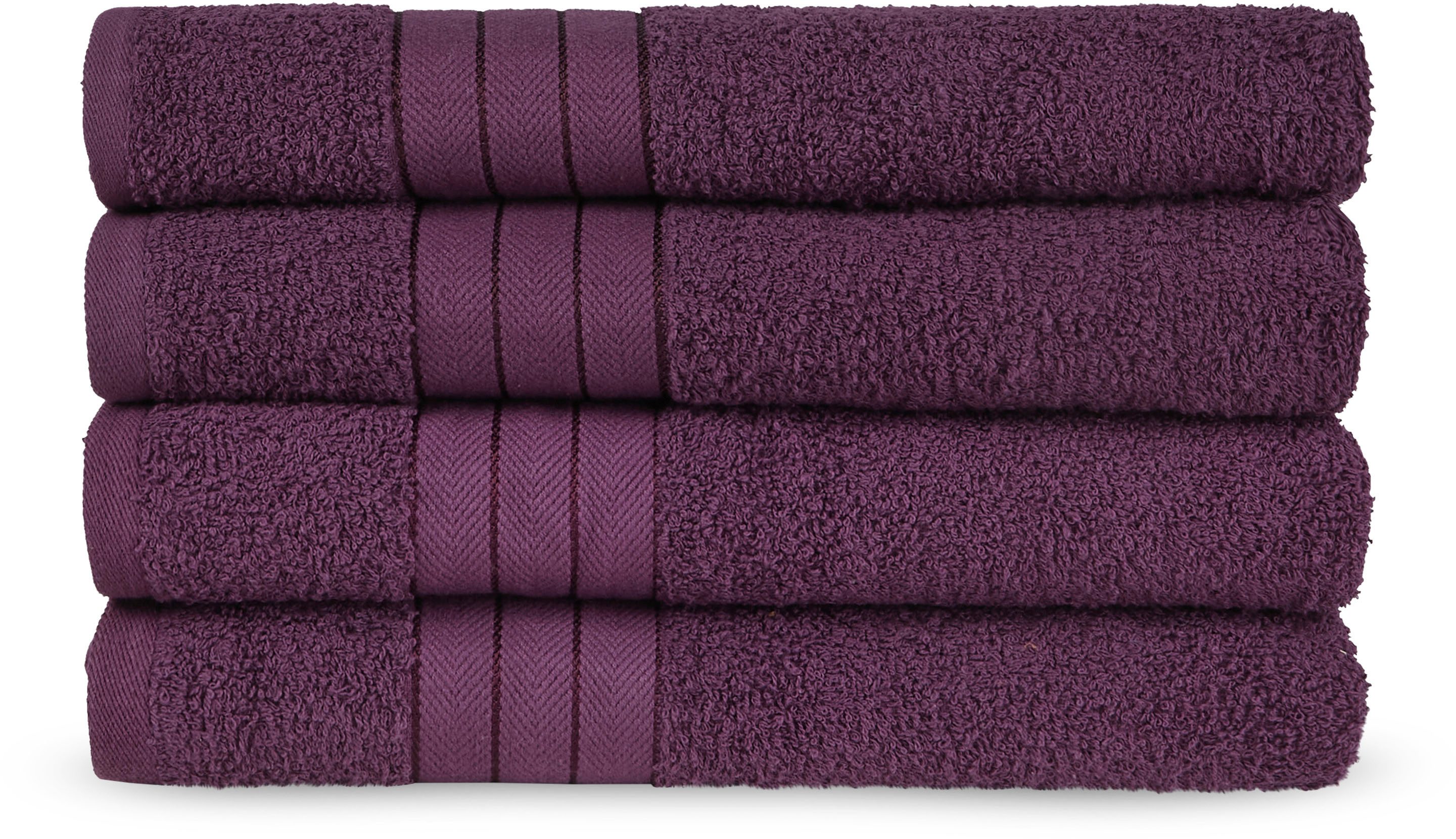 good morning Handtücher »Uni Good Morning«, (4 St., 4er Set Handtücher 50 x günstig online kaufen