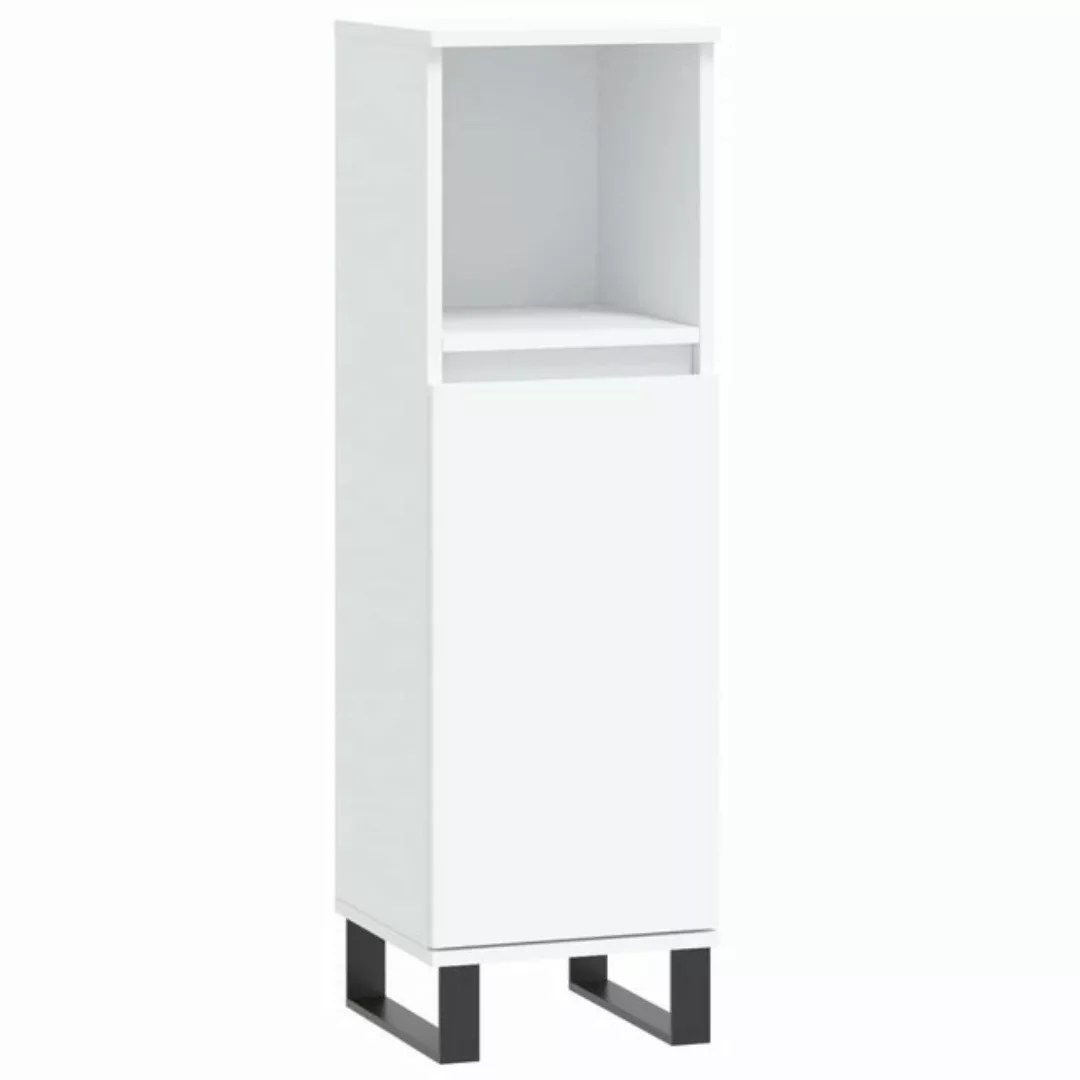 vidaXL Badezimmerspiegelschrank Badschrank Weiß 30x30x100 cm Holzwerkstoff günstig online kaufen