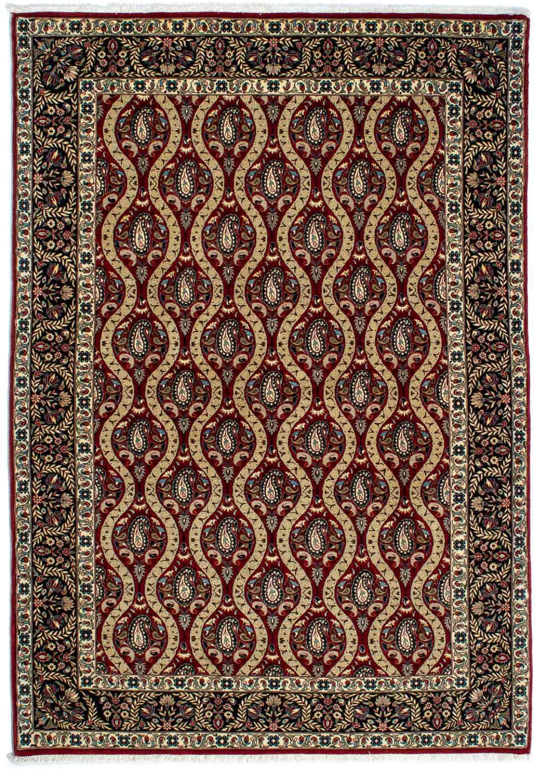 morgenland Wollteppich »Isfahan Medaillon 198 x 133 cm«, rechteckig, 6 mm H günstig online kaufen