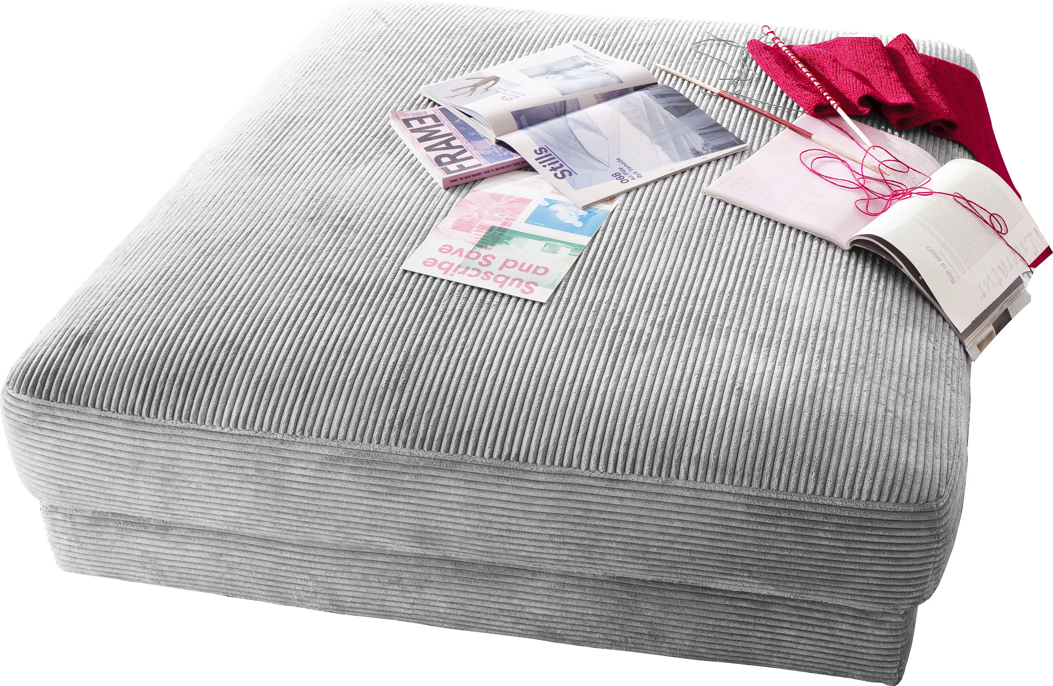 Places of Style Hocker "Enisa", passend zum "Enisa"-Sofa, Bezug in Cord günstig online kaufen