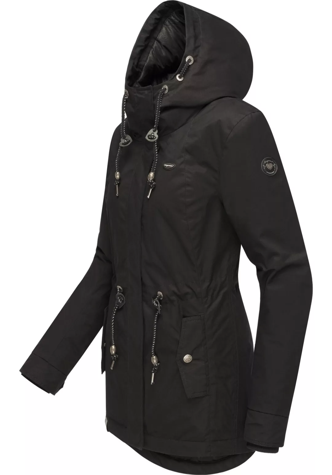 Ragwear Winterjacke "Monadis Black Label", mit Kapuze, stylischer Winterpar günstig online kaufen