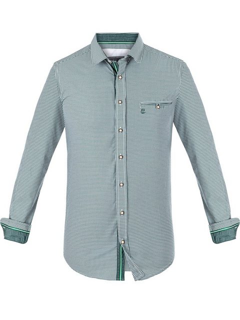 FUCHS Trachtenhemd Hemd Lukas grün kariert günstig online kaufen
