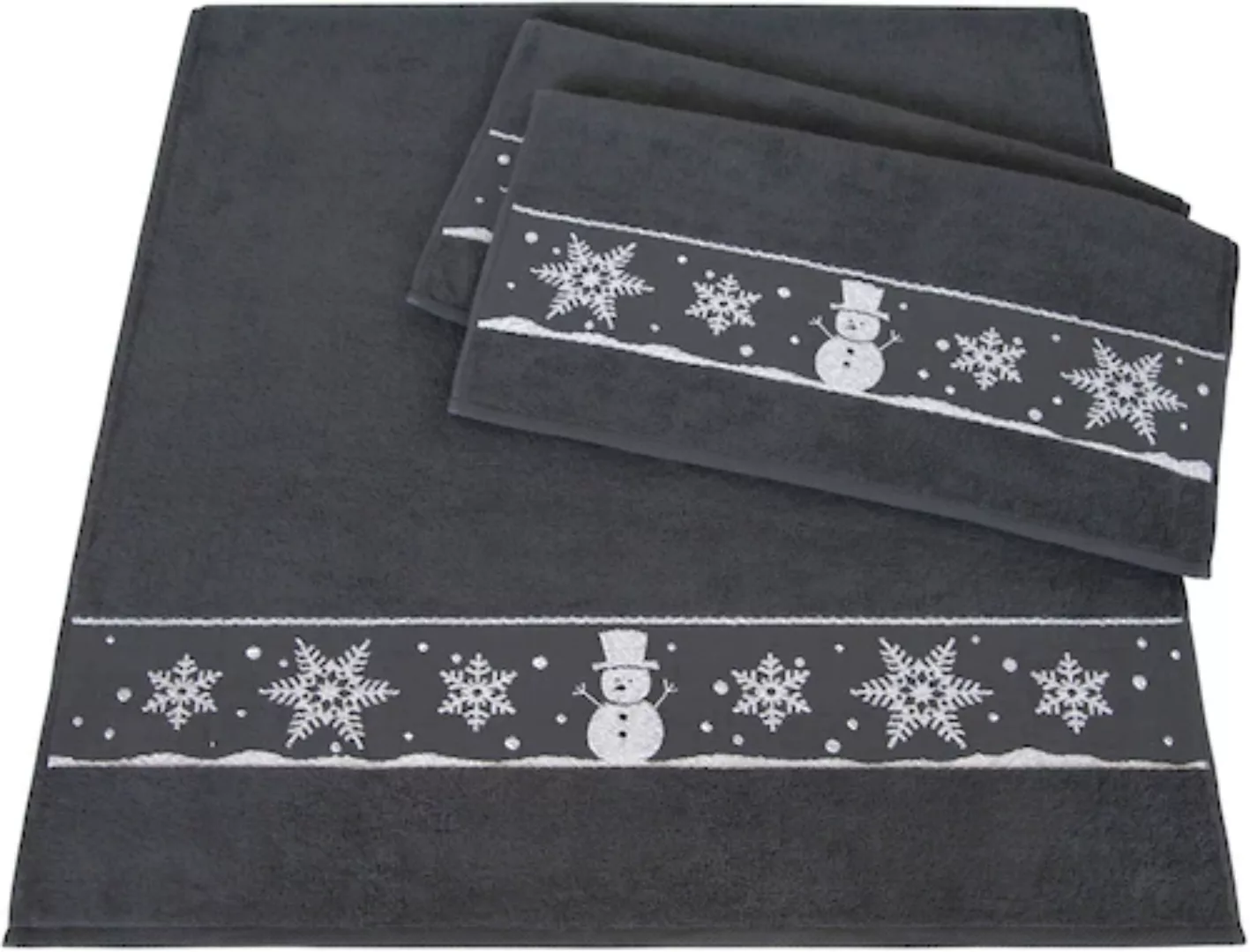 Dyckhoff Handtuch Set »Schneemann«, Set, 3 tlg., Frottier, Made in Germany günstig online kaufen