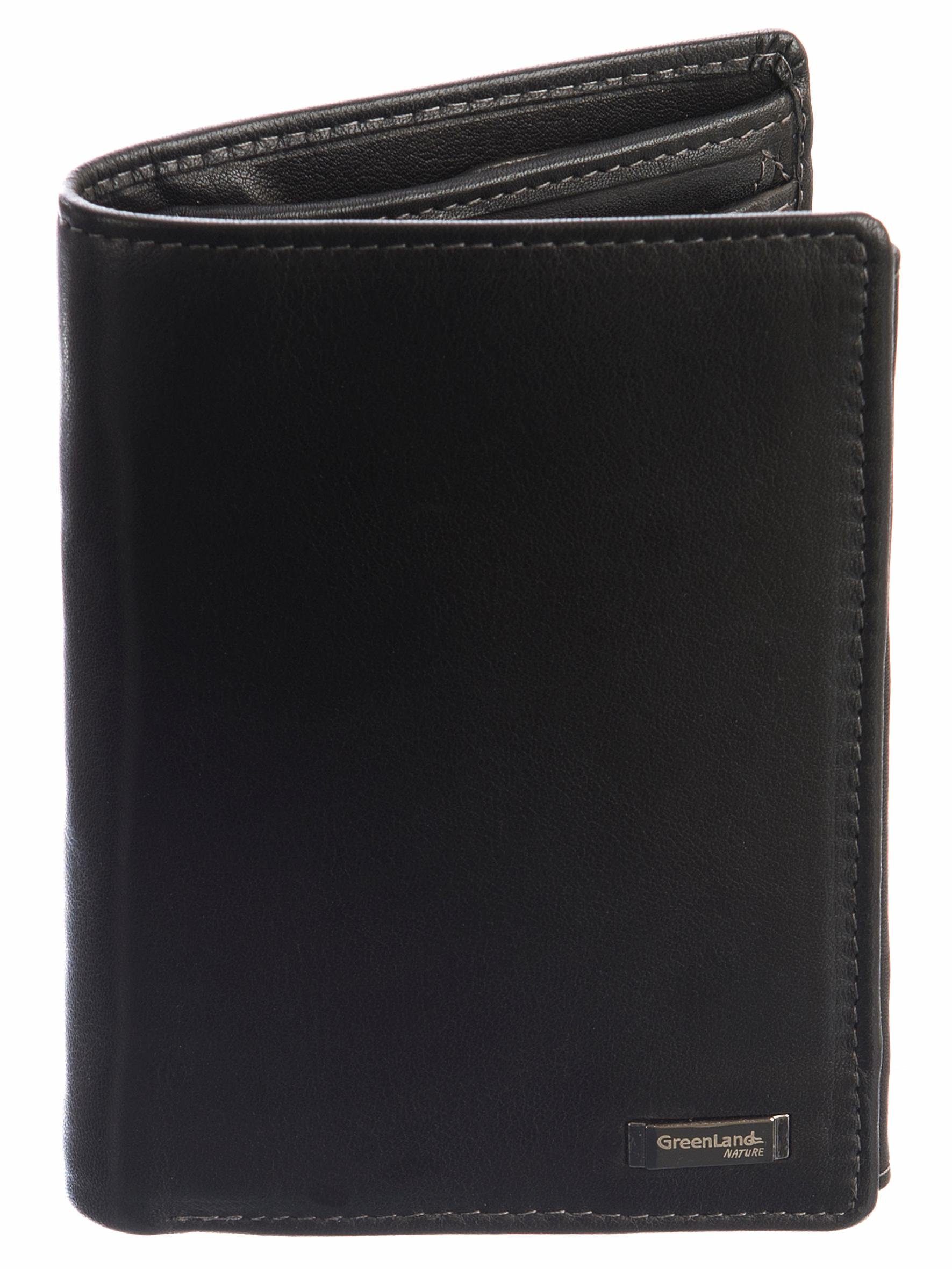 GreenLand Nature Geldbörse Black Nappa, mit günstig online kaufen