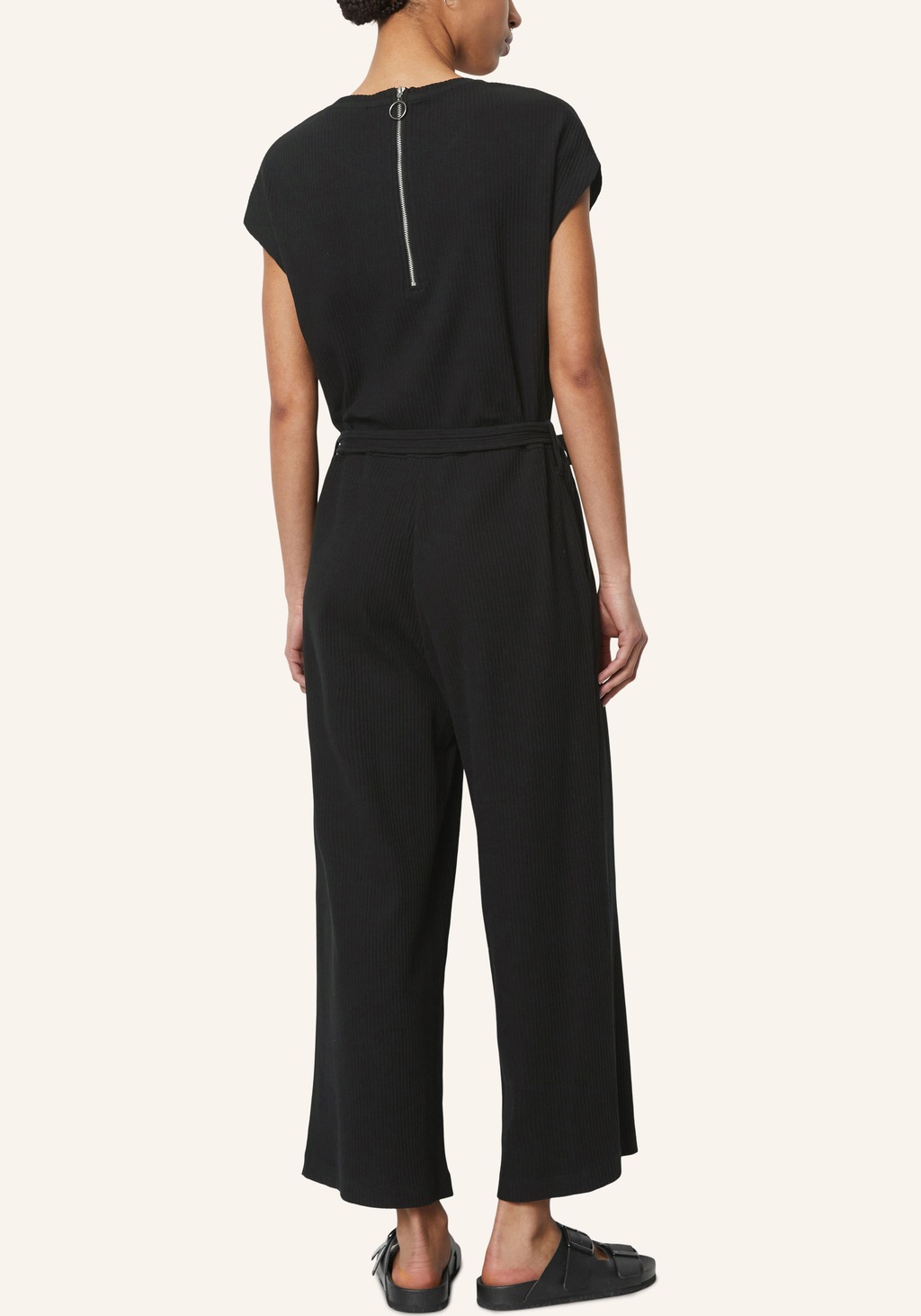 Marc O'Polo DENIM Jumpsuit Overall Regular aus Ripp-Jersey, weite, leicht v günstig online kaufen