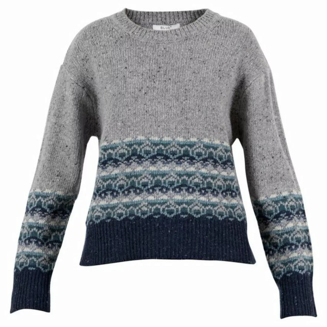 Blue Sportswear Strickpullover Dover Jaquard Strickpullover aus Wolle in Cr günstig online kaufen
