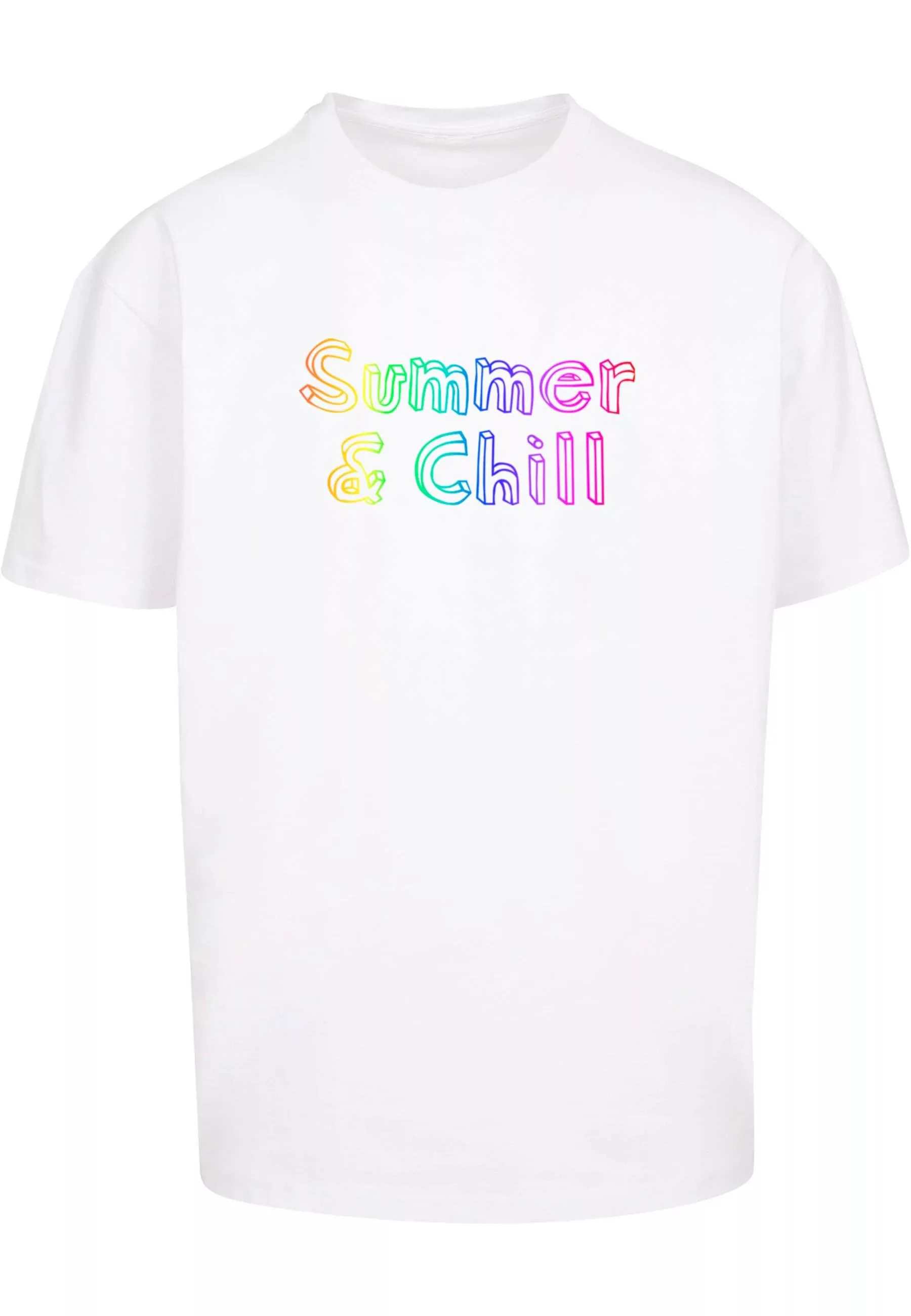 Merchcode T-Shirt "Merchcode Herren Summer And Chill Rainbow Heavy Oversize günstig online kaufen