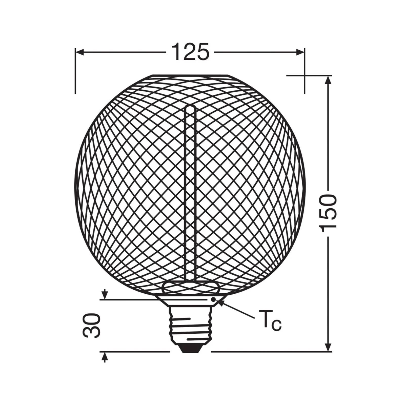 OSRAM Decor LED Straw Filament Globe E27 3,5W gold 1.800K günstig online kaufen