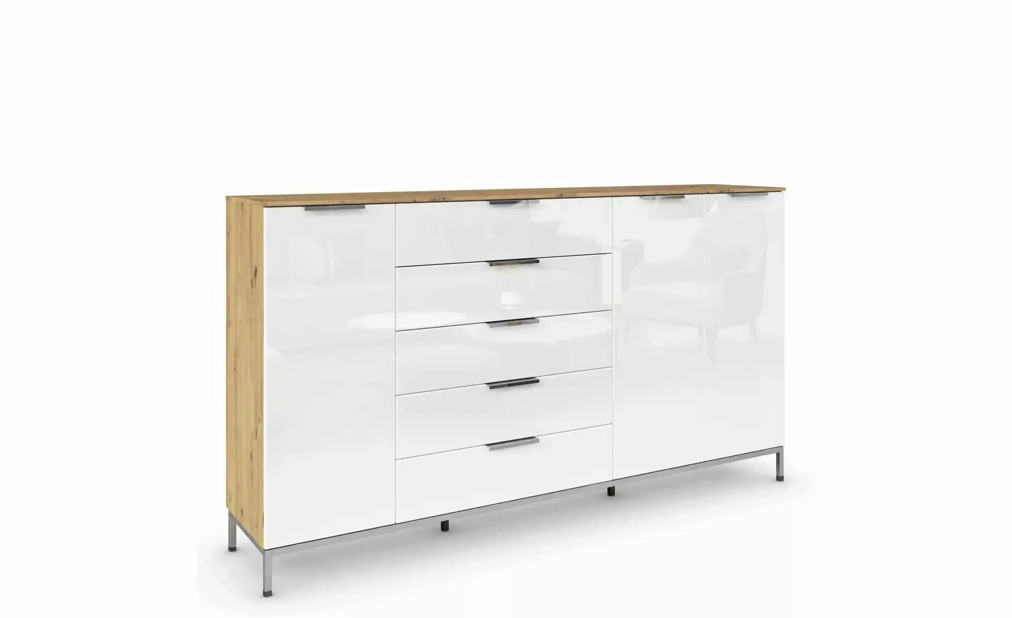 Highboard ¦ holzfarben ¦ Maße (cm): B: 199 H: 111 Kommoden & Sideboards > H günstig online kaufen