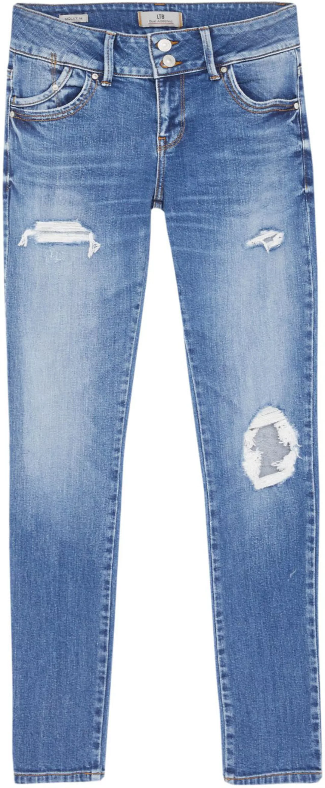 LTB Damen Jeans MOLLY M Super Slim Fit - Grau - Sienne Wash günstig online kaufen