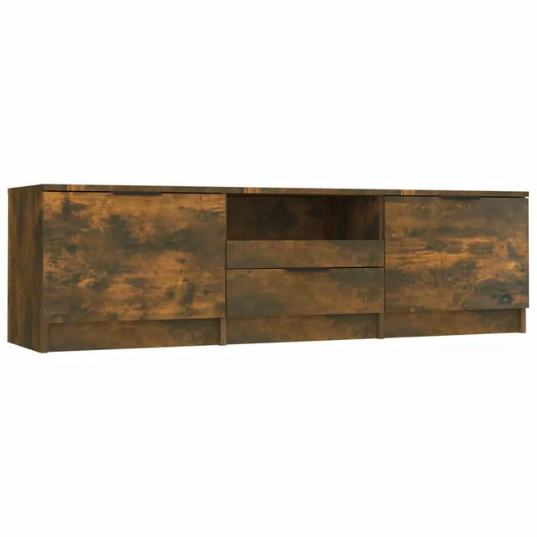 vidaXL TV-Schrank TV-Schrank Räuchereiche 140x35x40 cm Holzwerkstoff Lowboa günstig online kaufen