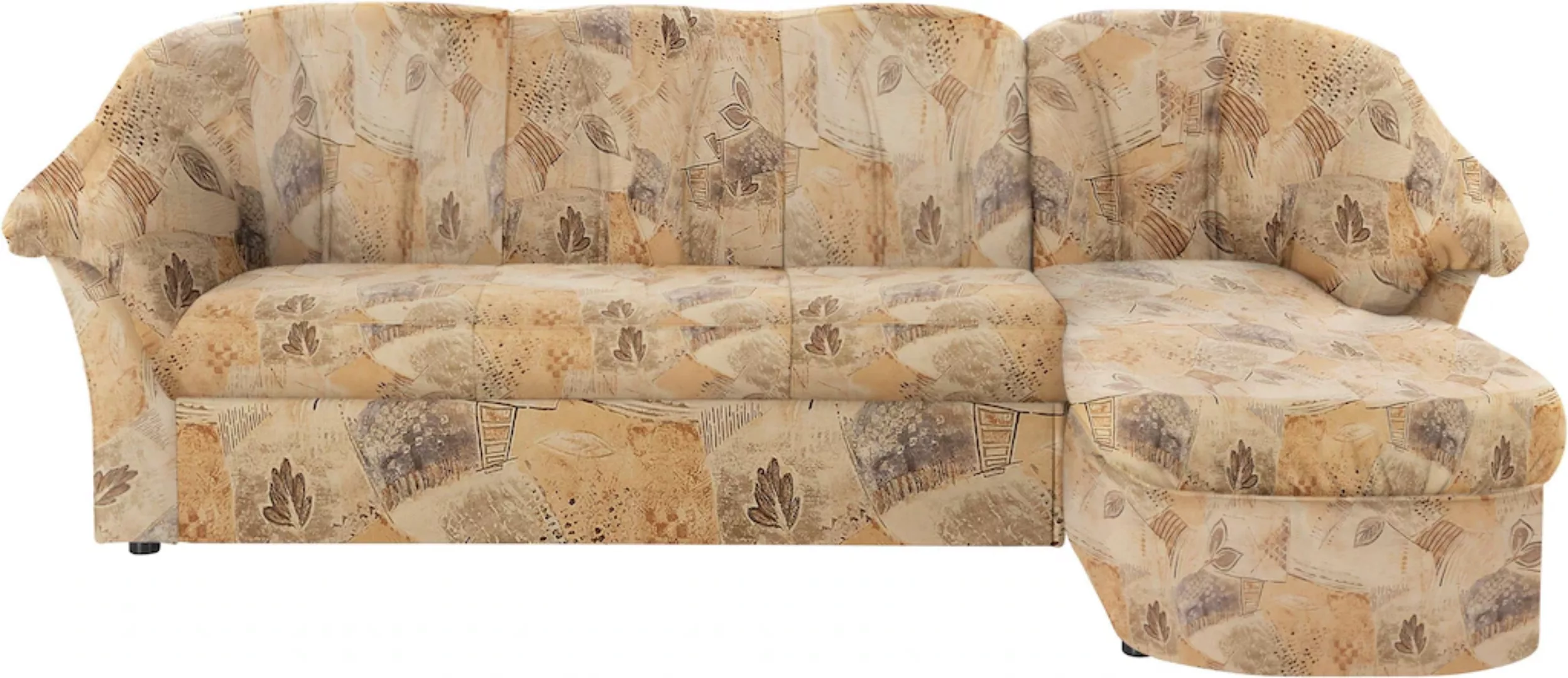 DOMO collection Ecksofa »Pegnitz, elegante Rückensteppung, kompakte Stellma günstig online kaufen