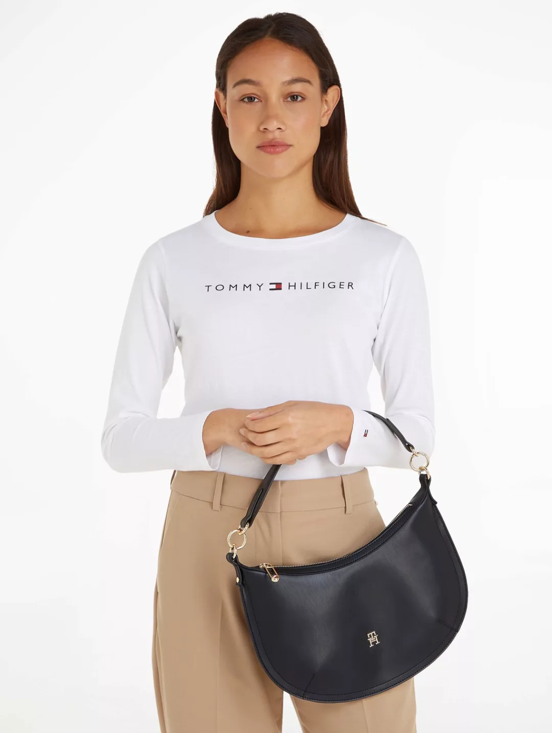 Tommy Hilfiger Schultertasche, Handtasche Damen Henkeltasche Tasche Damen günstig online kaufen