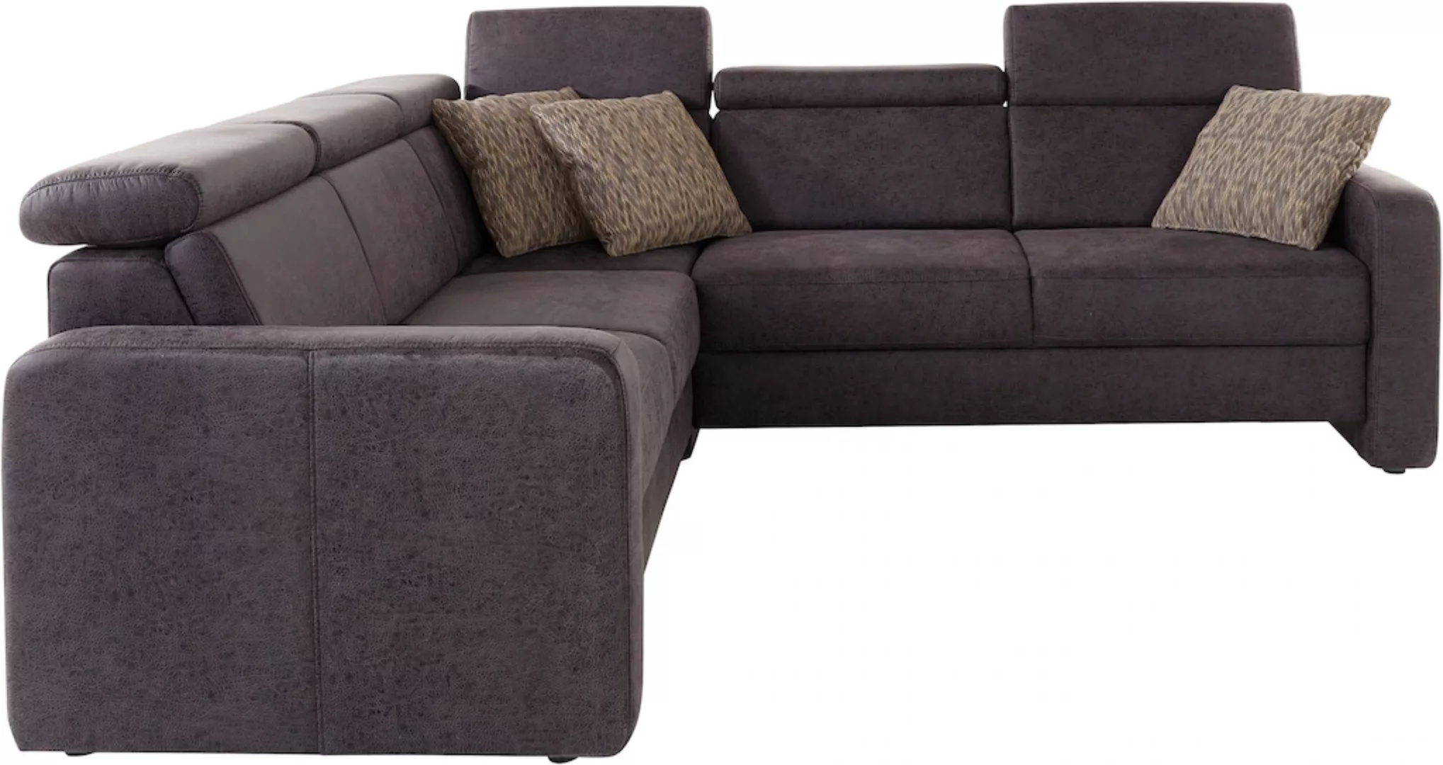 sit&more Ecksofa »Bologna L-Form«, Kopfteilverstellung, wahlweise mit Bettf günstig online kaufen