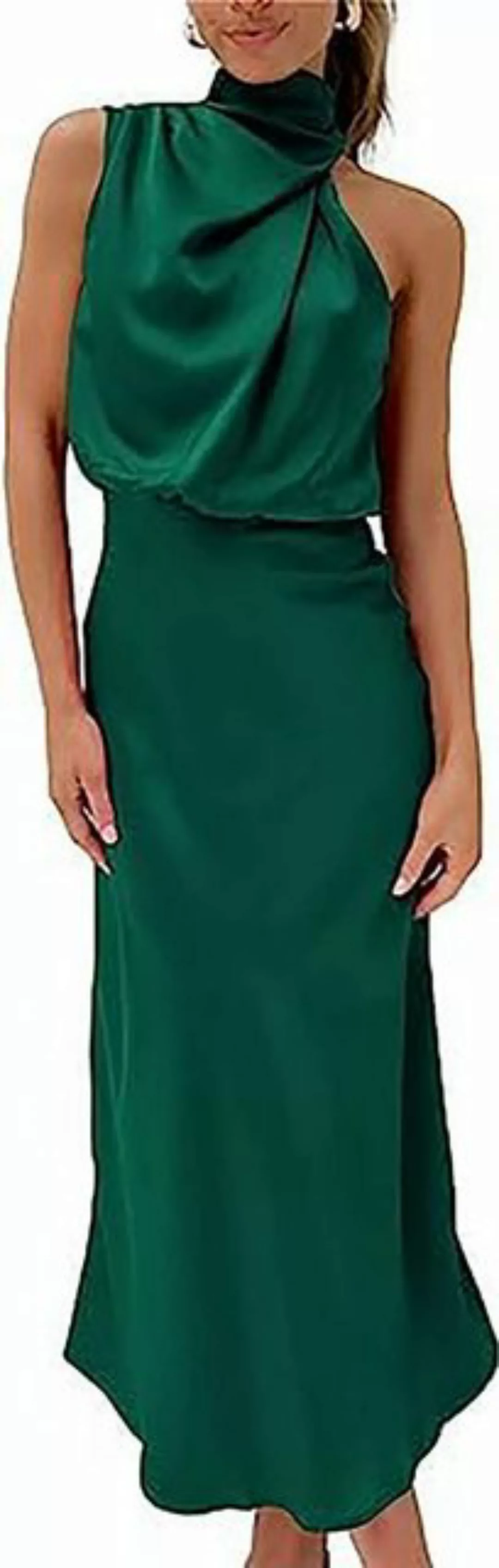 ZWY Abendkleid Frauen lange Abendkleider, elegant ärmellos rückenfrei Hochw günstig online kaufen