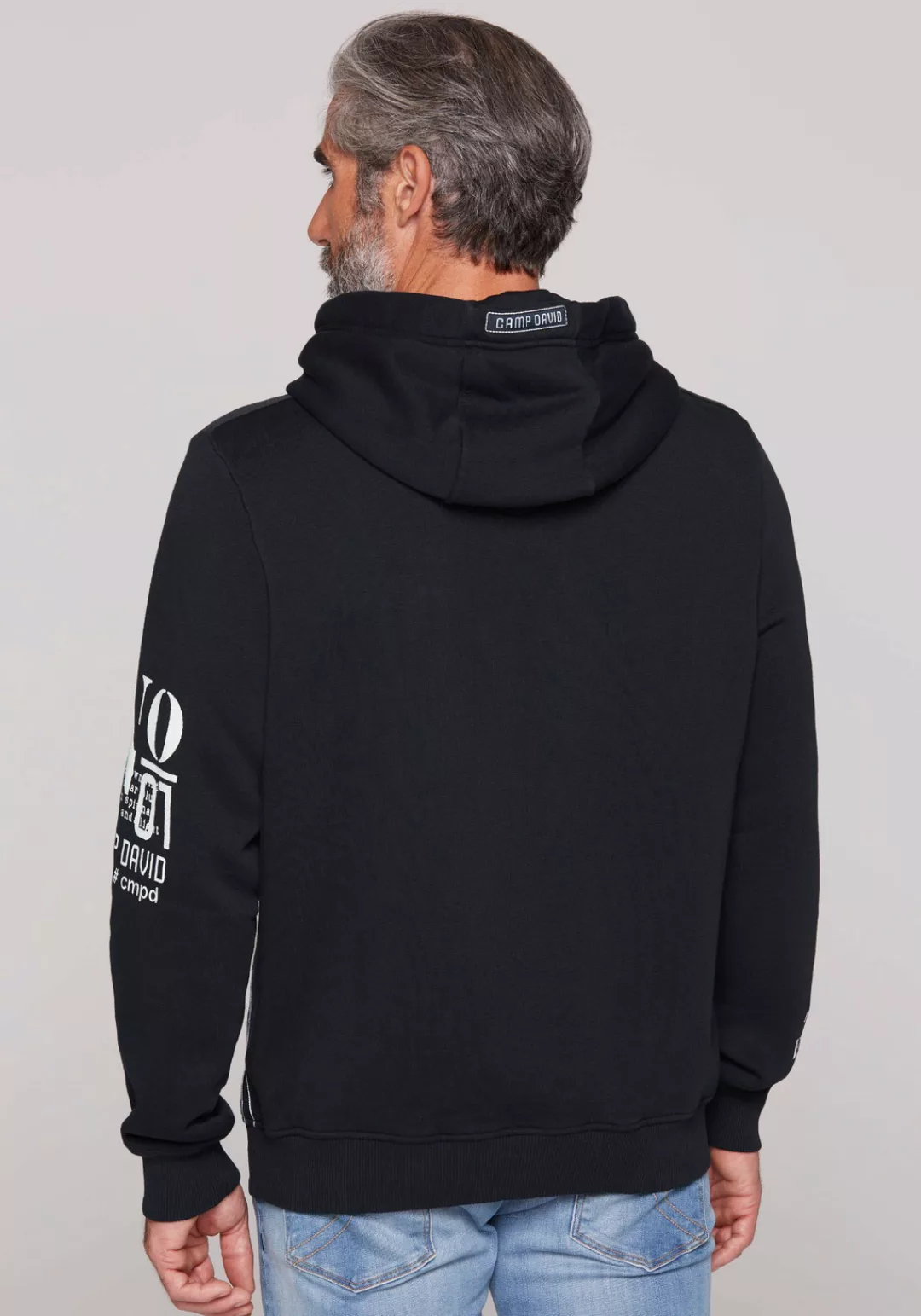 CAMP DAVID Kapuzensweatshirt, mit Rippbündchen günstig online kaufen