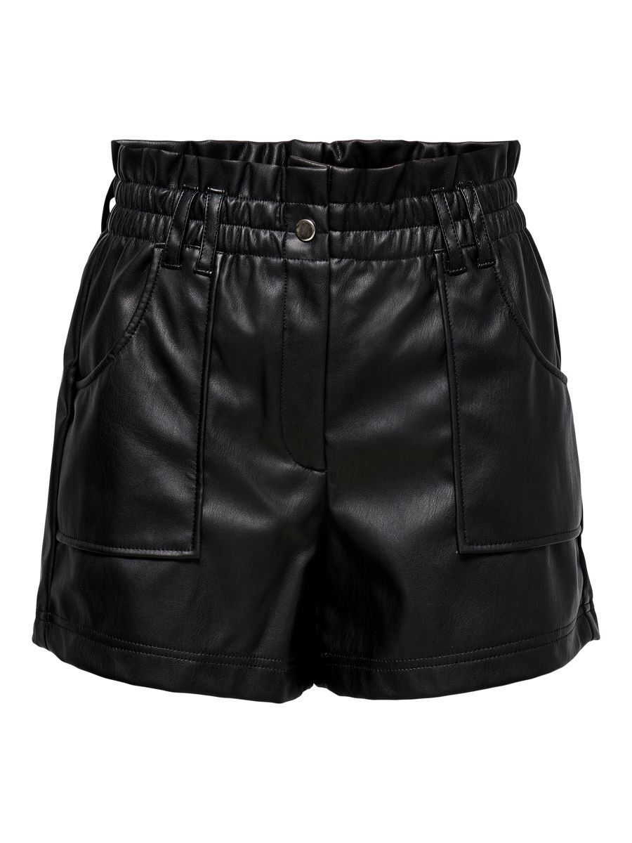 ONLY Kunstleder Shorts Damen Schwarz günstig online kaufen