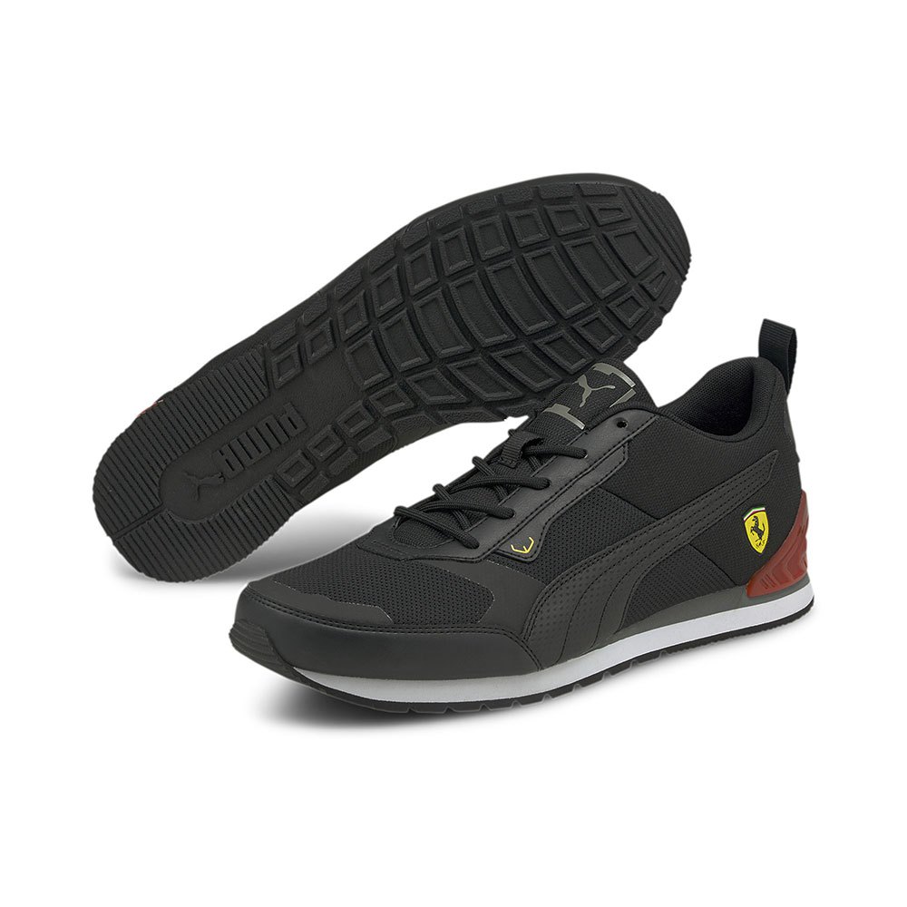 Puma Ferrari Track Racer EU 40 1/2 Puma Black / Puma Black / Saffron günstig online kaufen