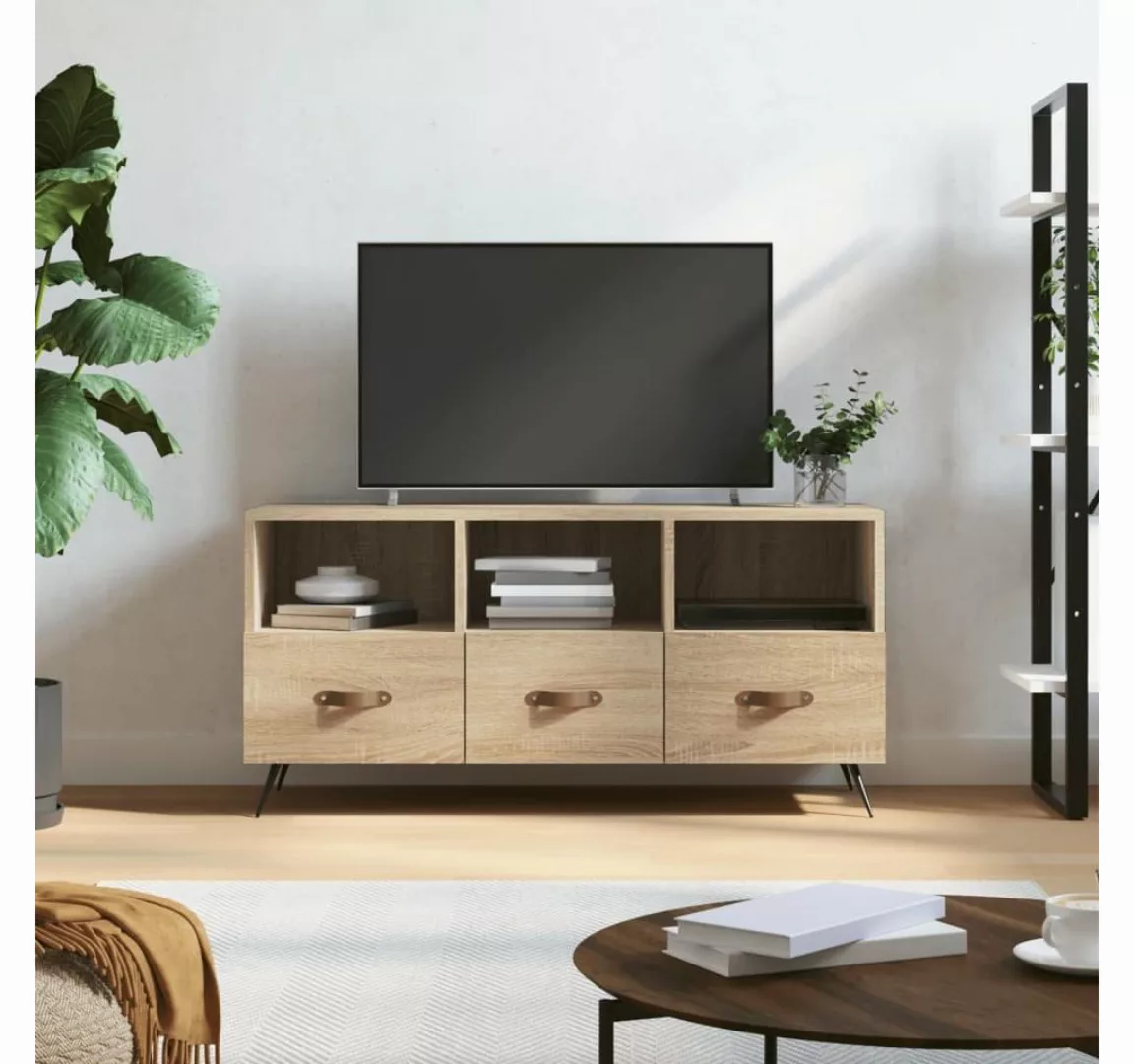 furnicato TV-Schrank Sonoma-Eiche 102x36x50 cm Holzwerkstoff günstig online kaufen