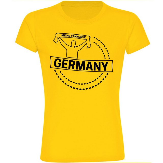 multifanshop T-Shirt Damen Germany - Meine Fankurve - Frauen günstig online kaufen