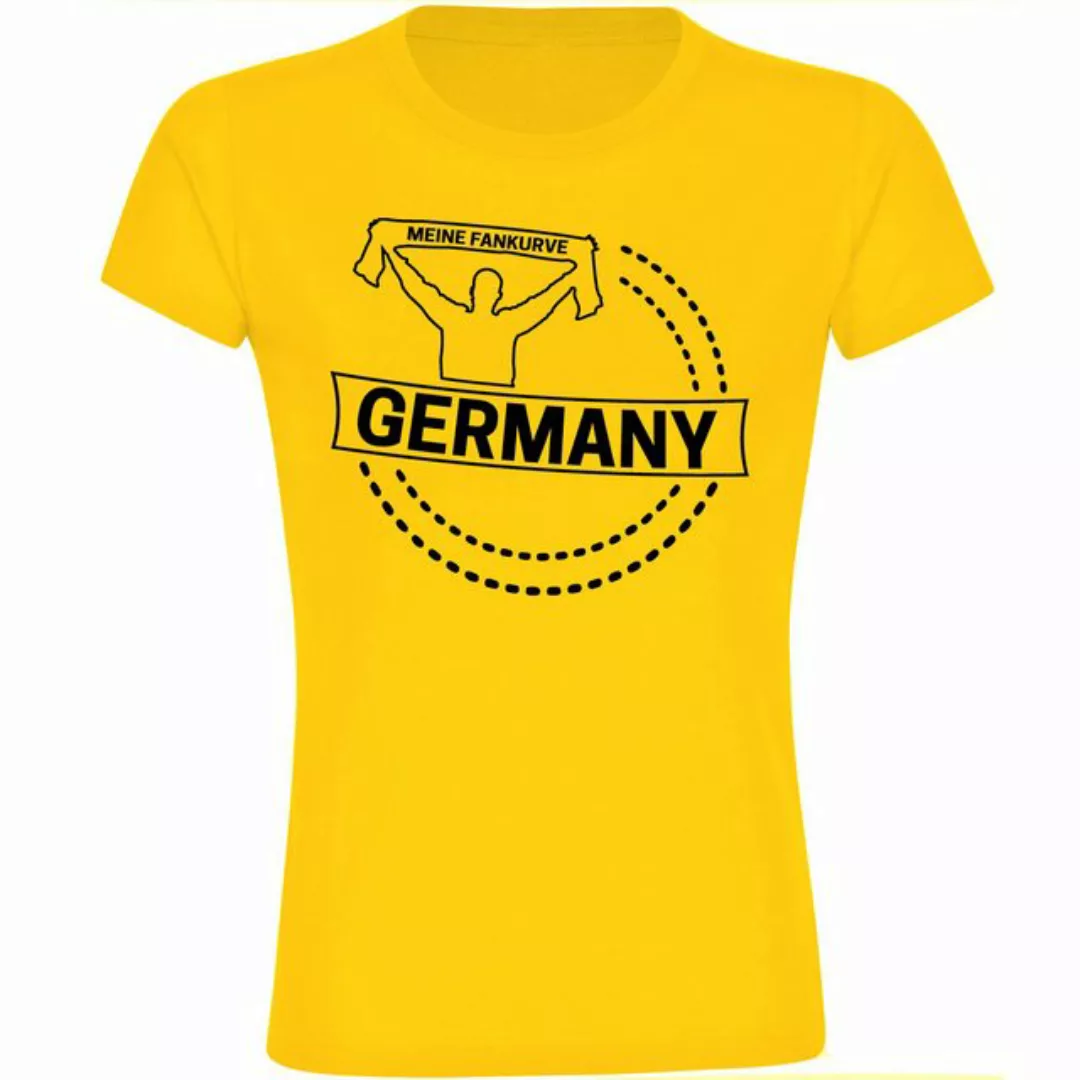 multifanshop T-Shirt Damen Germany - Meine Fankurve - Frauen günstig online kaufen