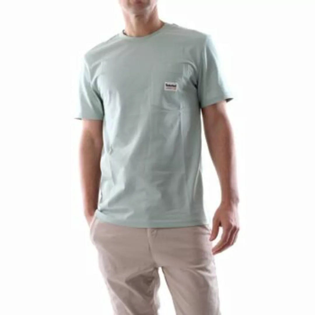 Timberland  T-Shirts & Poloshirts TB0A66DS ROCK POCKET-Q43 FROSTY GREEN günstig online kaufen