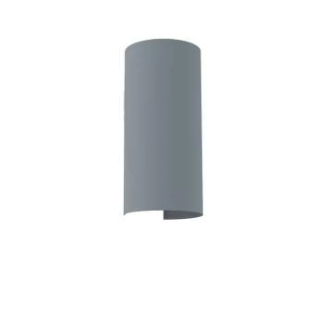 Stoff Wandleuchte Grau H:35cm Modern Up Down wohnlich günstig online kaufen