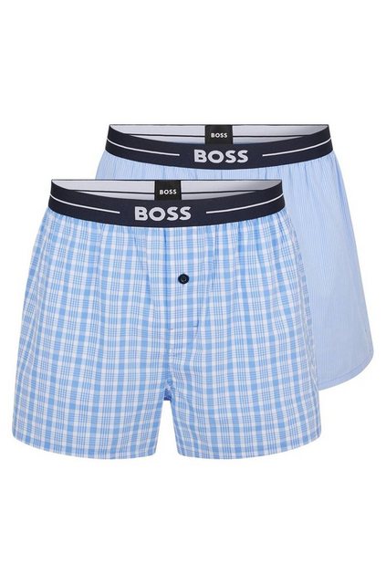 BOSS Schlafhose Herren Pyjamashorts BOXER EW 2er-Pack (2-tlg) günstig online kaufen