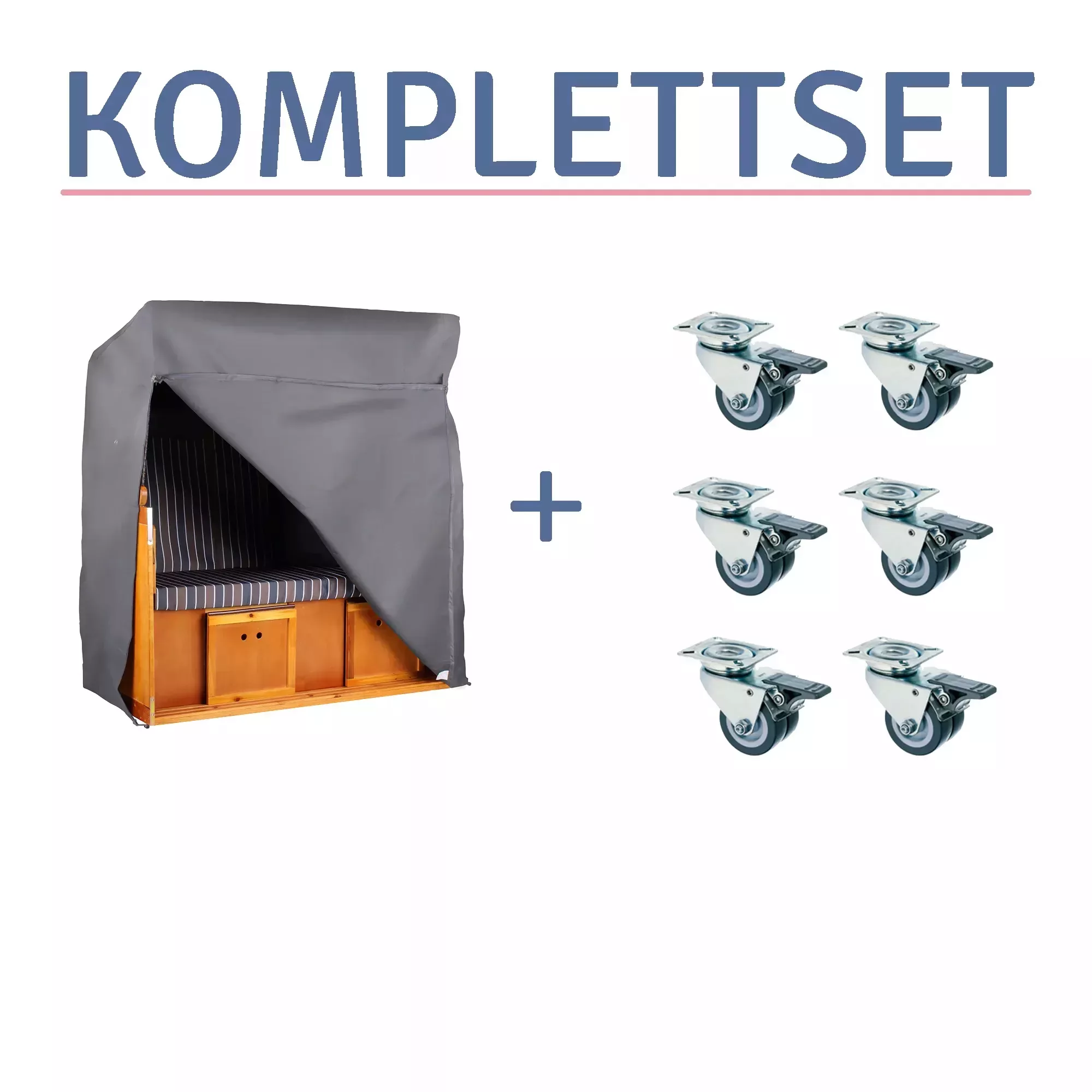 Zubehör Komplettset zum Strandkorb Baltic Dreisitzer günstig online kaufen