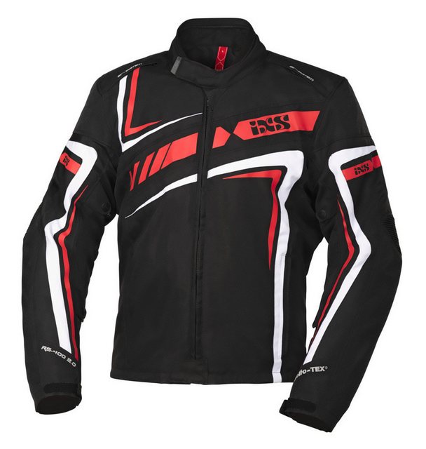 IXS Motorradjacke IXS Sport Jacke RS-400 ST 2.0 schwarz rot weiß günstig online kaufen