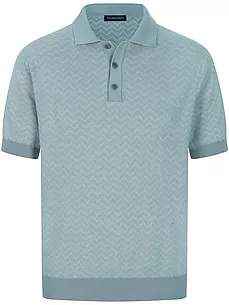 Strick-Polo Louis Sayn blau günstig online kaufen