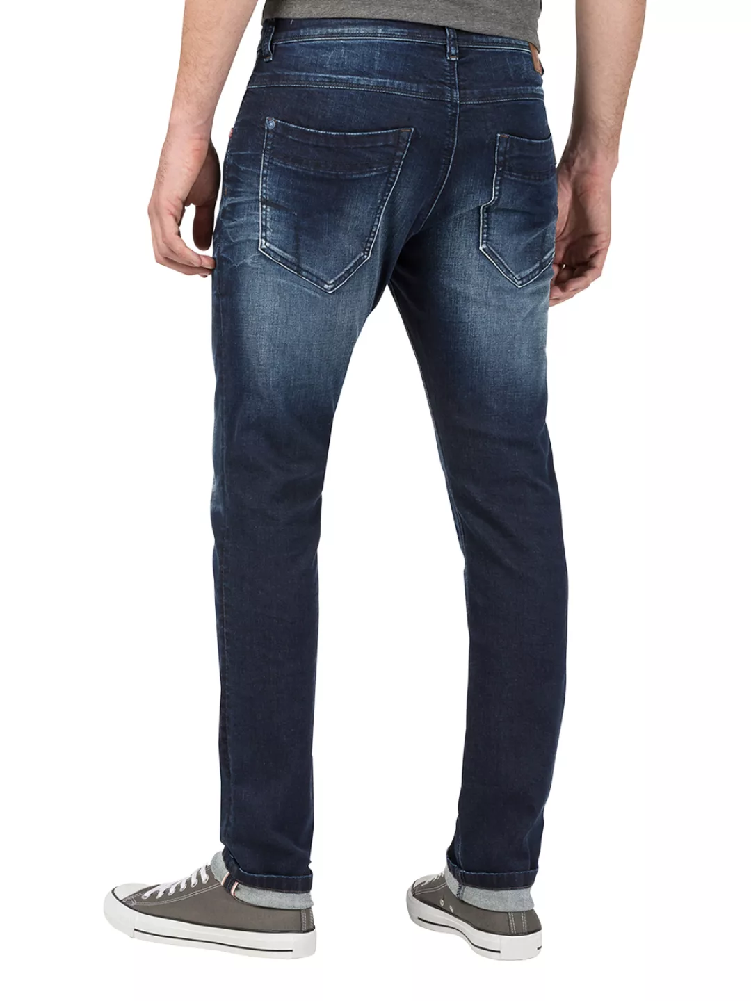 TIMEZONE Herren Jeans ScottTZ - Slim Fit - Blau - Aged Navy Wash günstig online kaufen