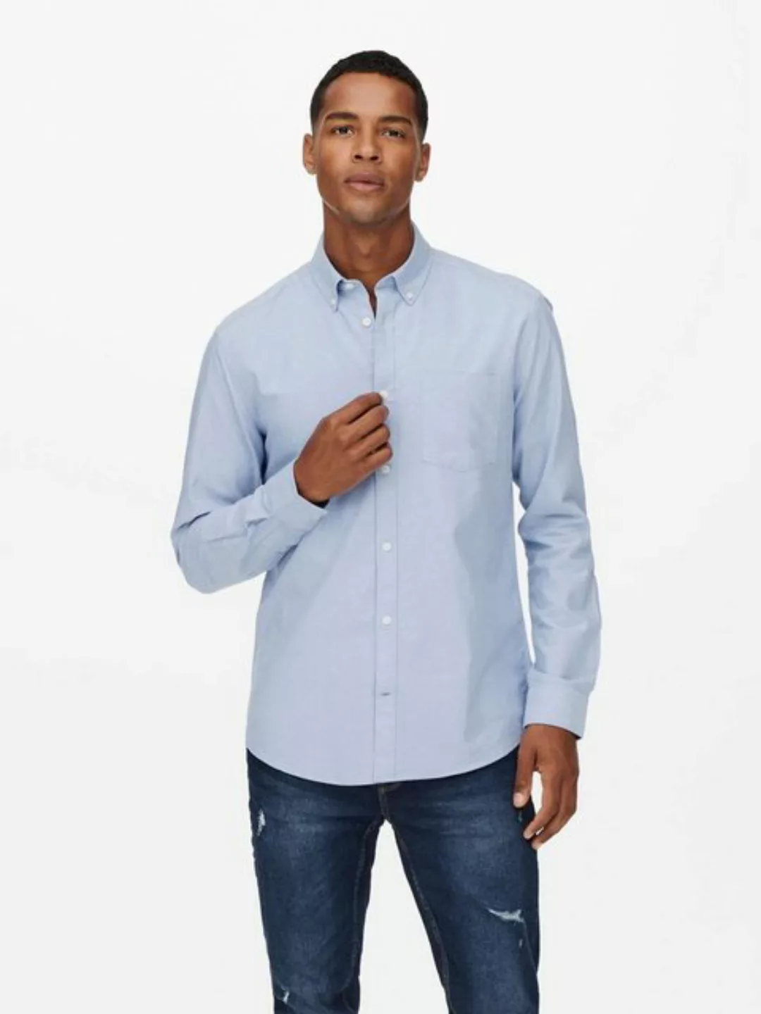 Only & Sons Herren Freizeit Hemd ONSNEIL Slim Fit günstig online kaufen