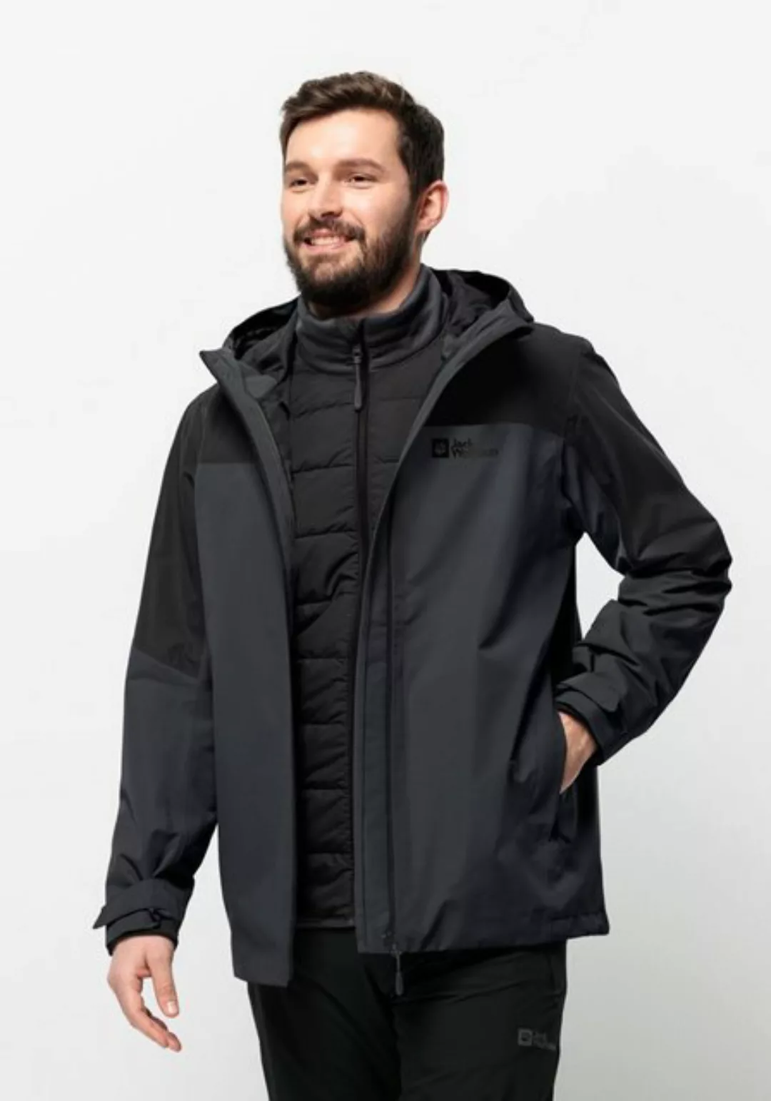 Jack Wolfskin 3-in-1-Funktionsjacke "GLAABACH 3IN1 JKT M", (2 teilig), mit günstig online kaufen