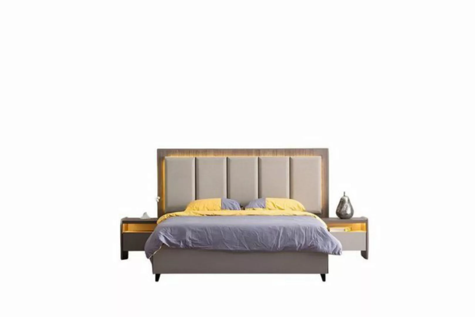 JVmoebel Bett Schlafzimmer Komfortbett Luxusbett Bett Designbett Betten Ehe günstig online kaufen