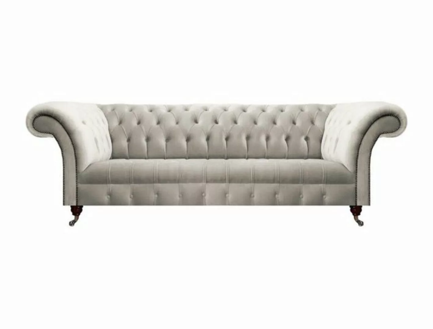 JVmoebel Chesterfield-Sofa Modern Sofa Dreisitze Couch Textil Stoff Polster günstig online kaufen