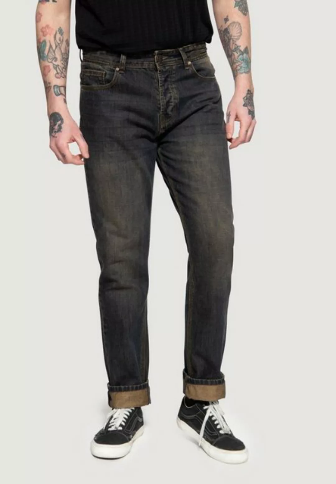 KingKerosin Gerade Jeans Scott Tint Wash günstig online kaufen