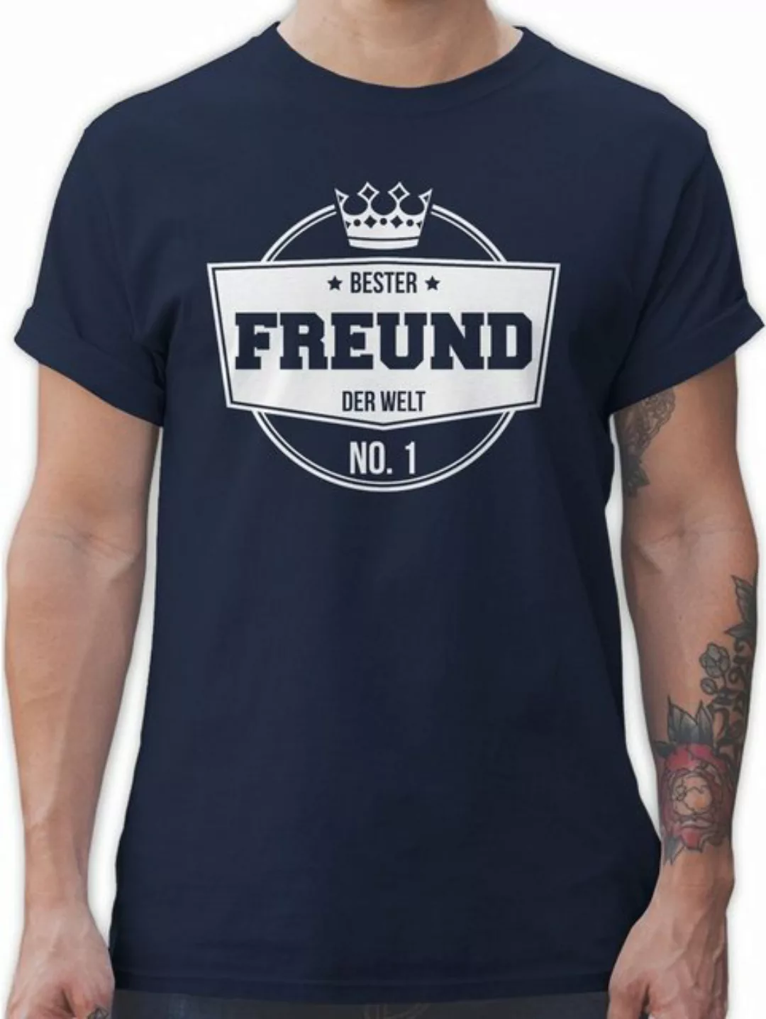 Shirtracer T-Shirt Bester Freund der Welt Herren & Männer Geschenke günstig online kaufen