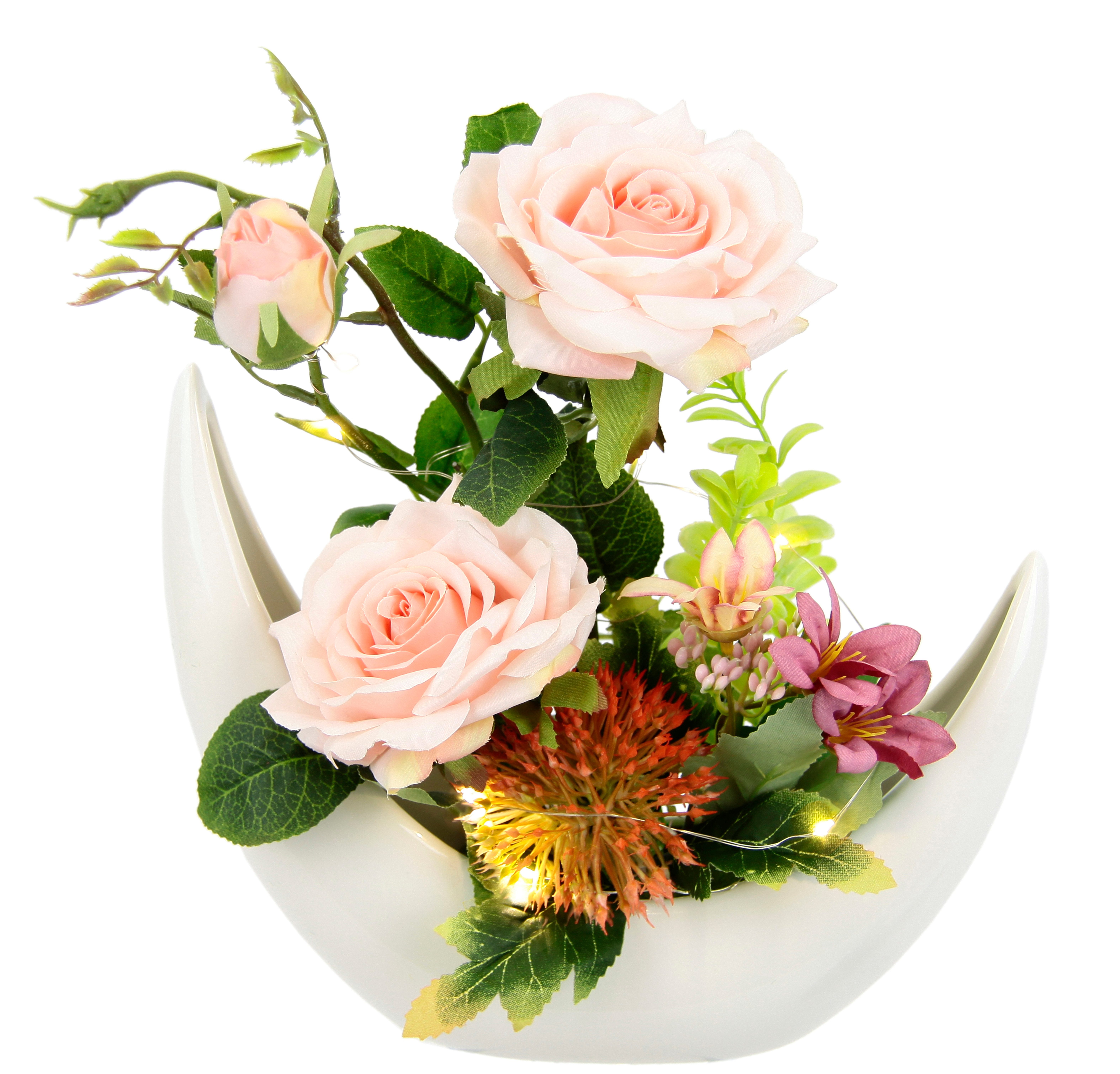 Kunstblume Arrangement 'Rosen' in Vase Rosen, günstig online kaufen