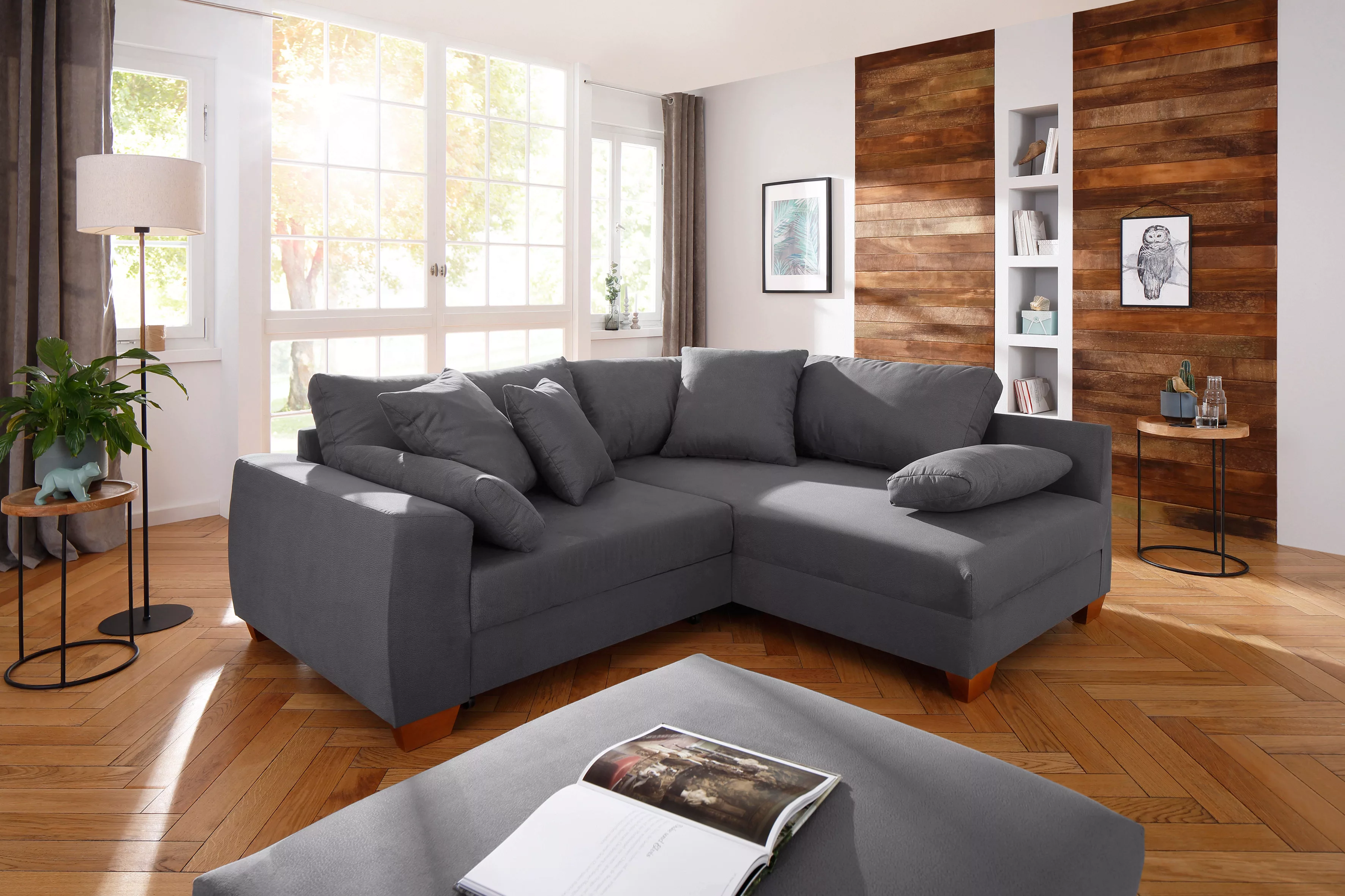 Home affaire Ecksofa "DuraSpring", mit Taschenfederkern, bis 140 kg belastb günstig online kaufen