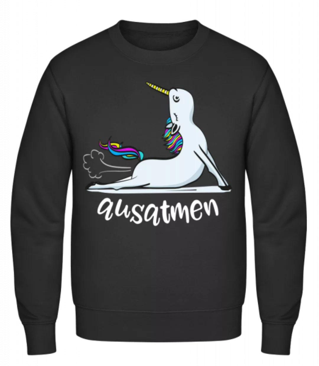 Ausatmen Einhorn Yoga · Männer Pullover günstig online kaufen