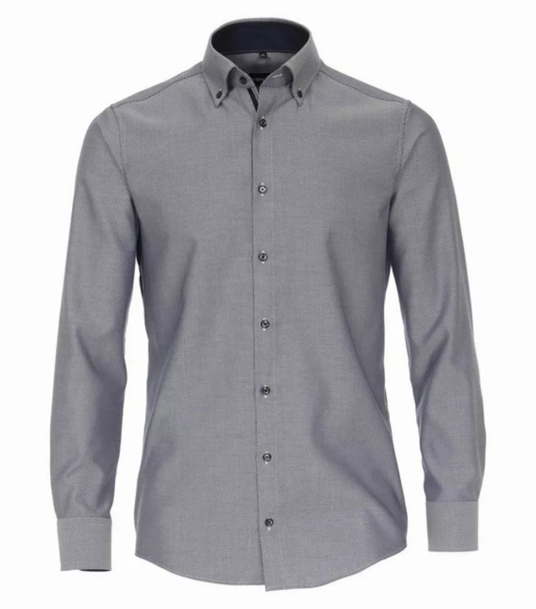 VENTI Langarmhemd Modern Fit leicht tailliert bügelfrei Button-Down-Kragen günstig online kaufen