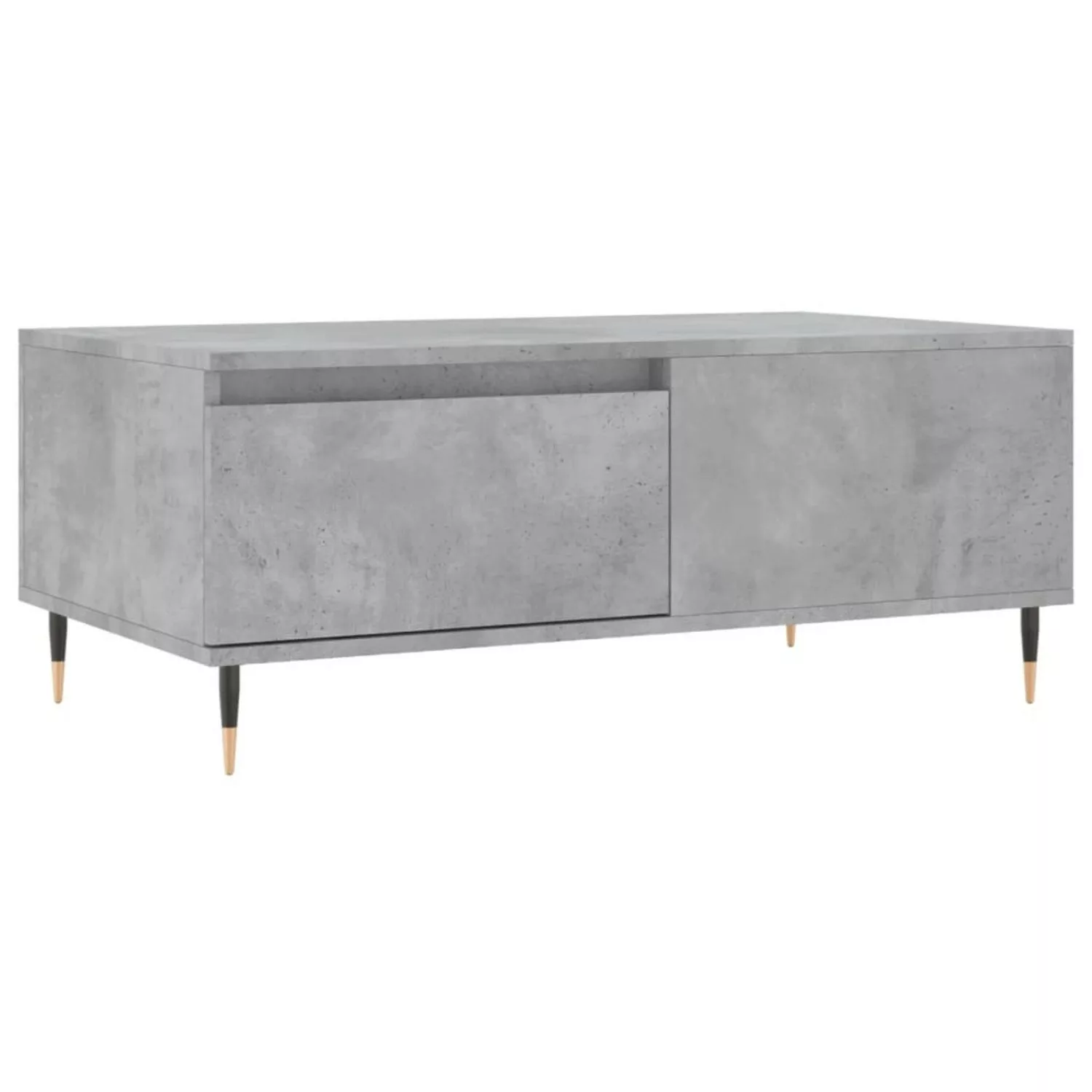 vidaXL Couchtisch Betongrau 90x50x36,5 cm Holzwerkstoff Modell 6 günstig online kaufen