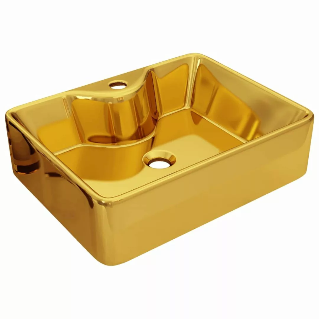 vidaXL Waschbecken Waschbecken mit Wasserhahnloch 48 günstig online kaufen
