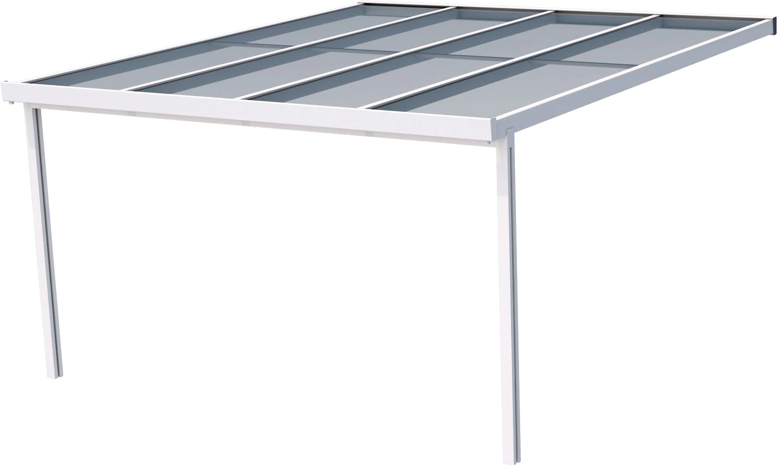 Terrassenüberdachung Premium (BxT) 410 cm x 406 cm Anthrazit Polycarbonat K günstig online kaufen