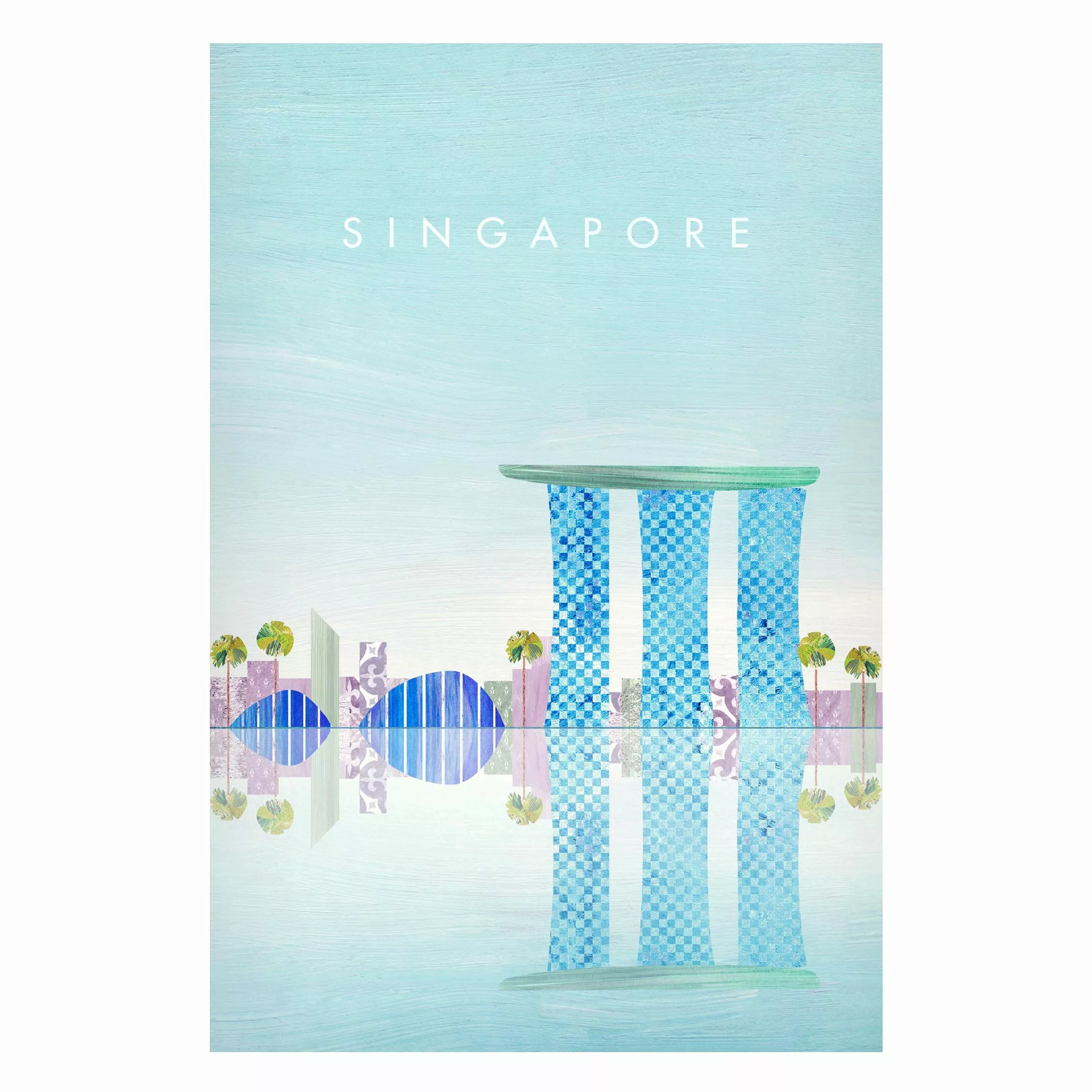 Magnettafel Reiseposter - Singapur günstig online kaufen