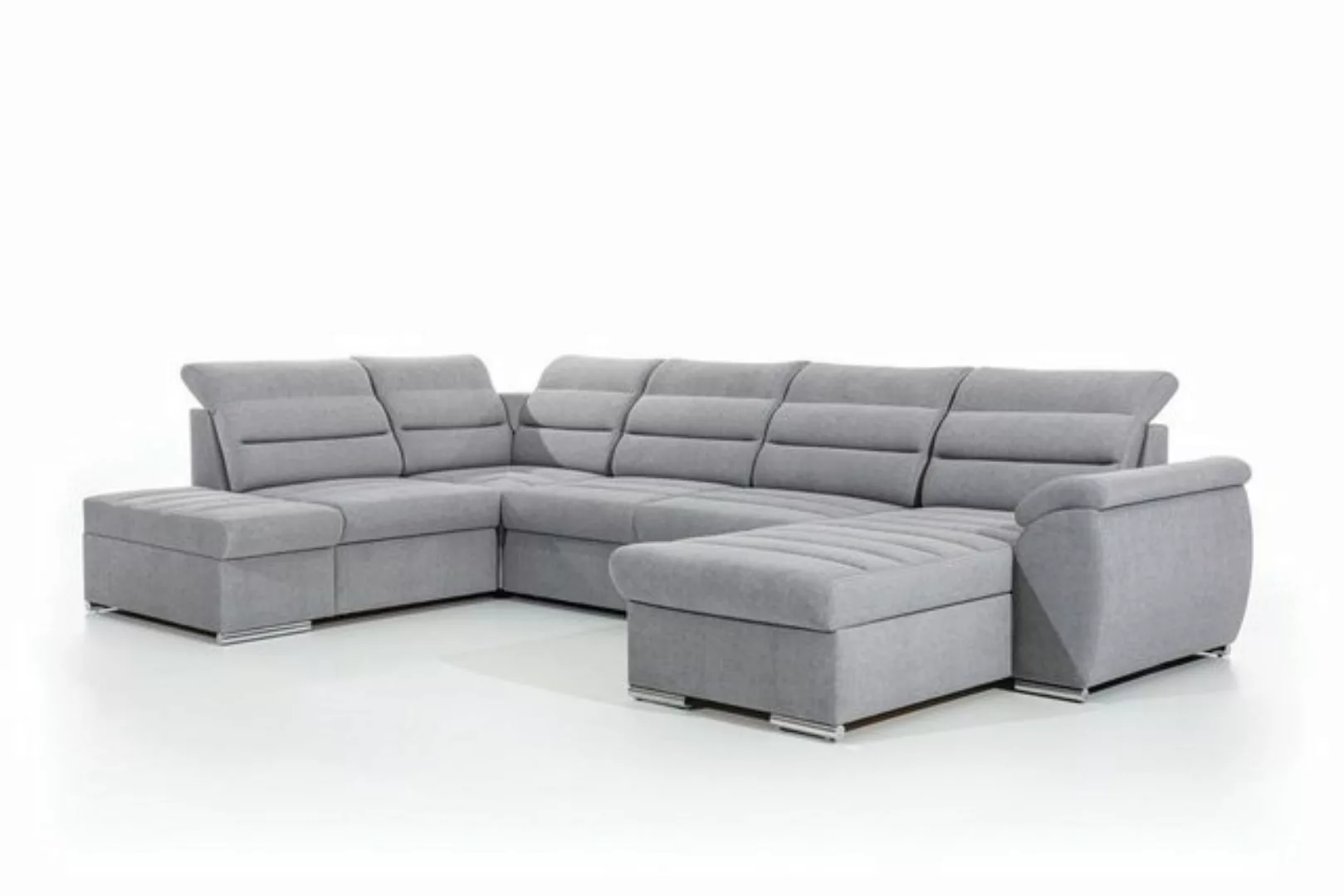 Stylefy Wohnlandschaft Karos, U-Form, Sofa, Steppung günstig online kaufen