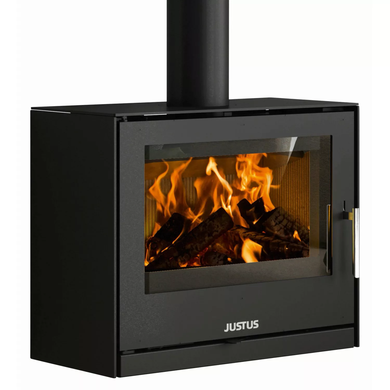 Justus Kaminofen Justus Dias Stahl schwarz Stahl Schwarz 6,5 kW günstig online kaufen